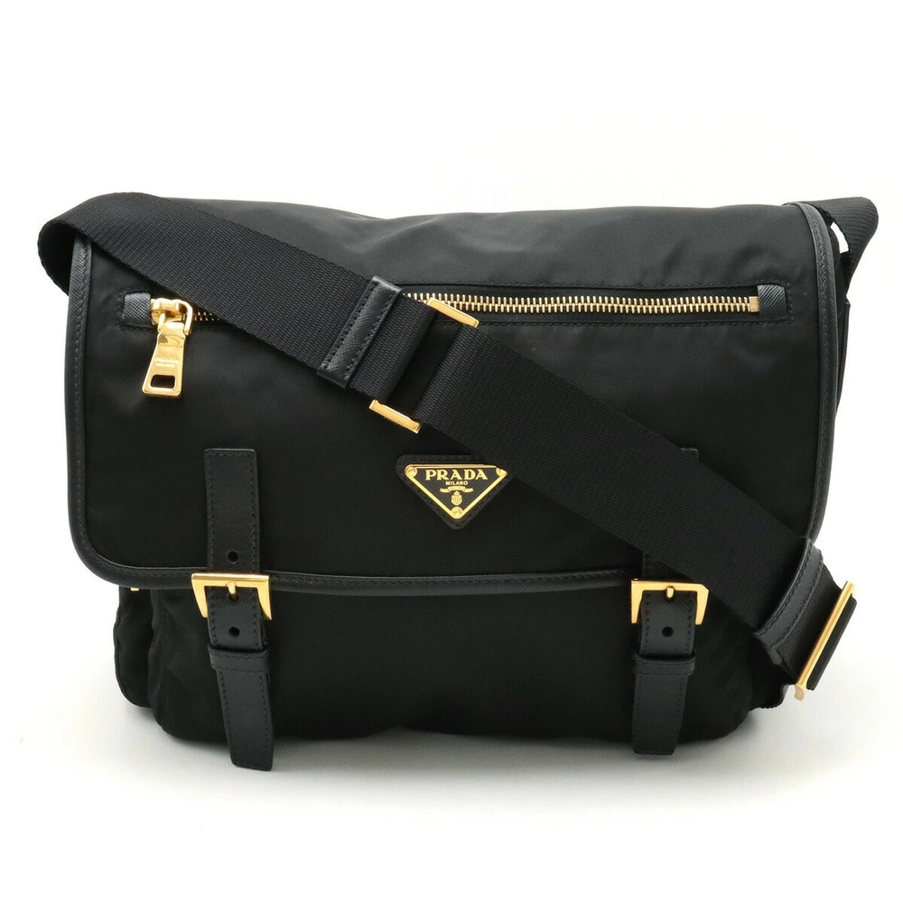 Prada Messenger Crossbody Leather NERO Black
